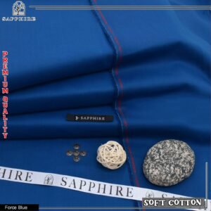 Sapphire Men’s Luxury Supreme Soft Cotton Fabric – 4.5 Meter Summer Collection