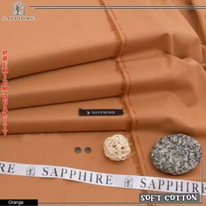 Sapphire Men’s Luxury Supreme Soft Cotton Fabric – 4.5 Meter Summer Collection