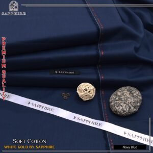 Sapphire Men’s Luxury Supreme Soft Cotton Fabric – 4.5 Meter Summer Collection