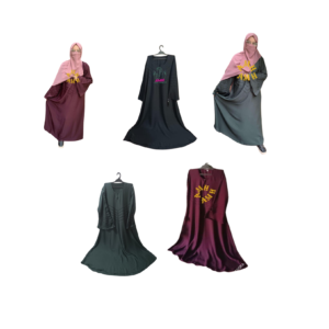 Frill Bazu Abaya – Nida Fabric AMH ABAYA HUB