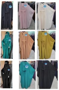 AMH ABAYA HUB 4 Pieces Plate Style Balloon Belt Jilbab – Firdous Soft Summer Fabric